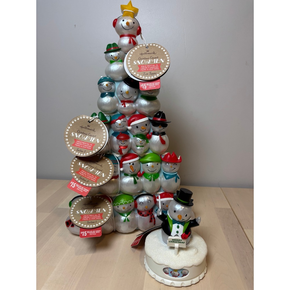Hallmark 2014 Christmas Concert Snowmen 5-Piece Complete Set Working w/ Tags